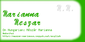 marianna meszar business card